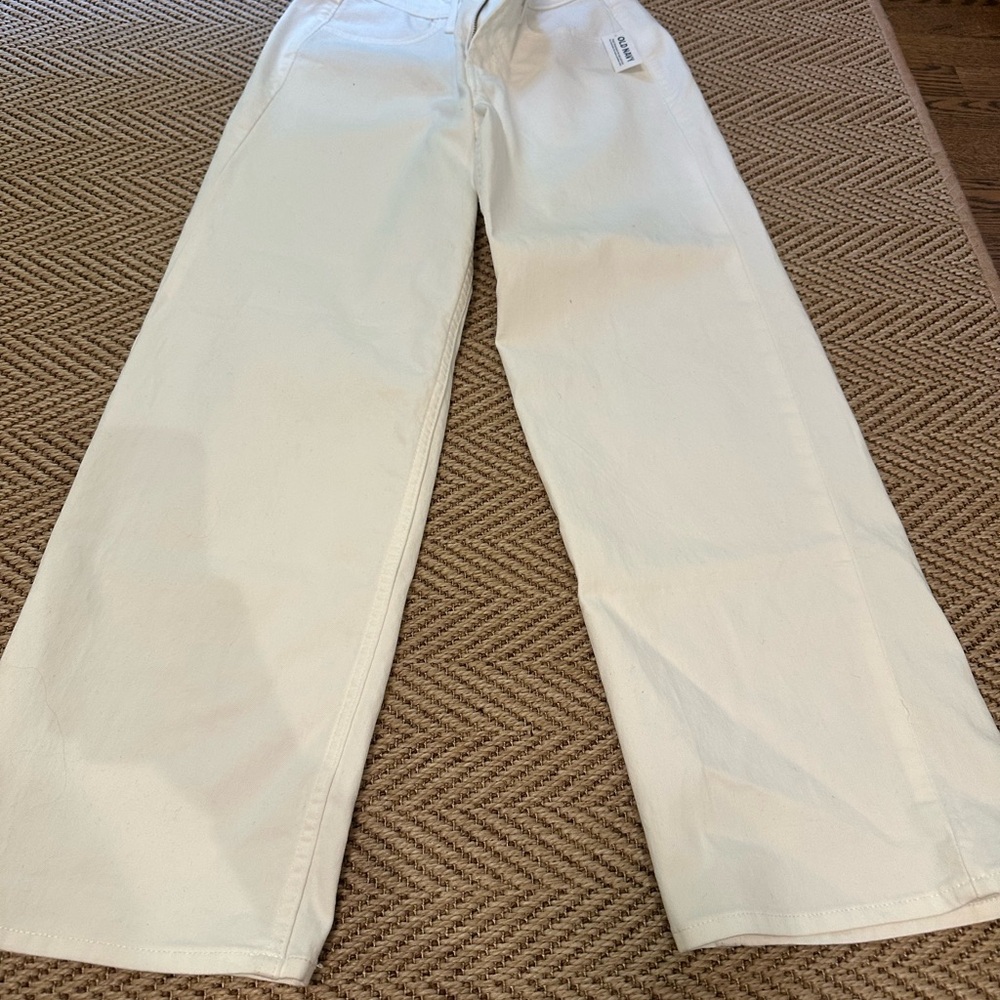 Old Navy Wide-Leg White Jeans - NWT